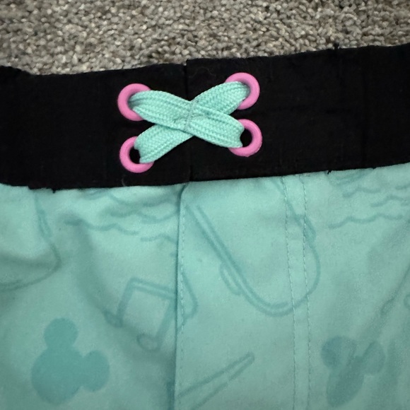 Disney Mickey Mouse Mint and White Rashguard Set - Picture 4 of 6